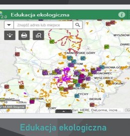 ORSIP - okno aplikacji Edukacja ekologiczna