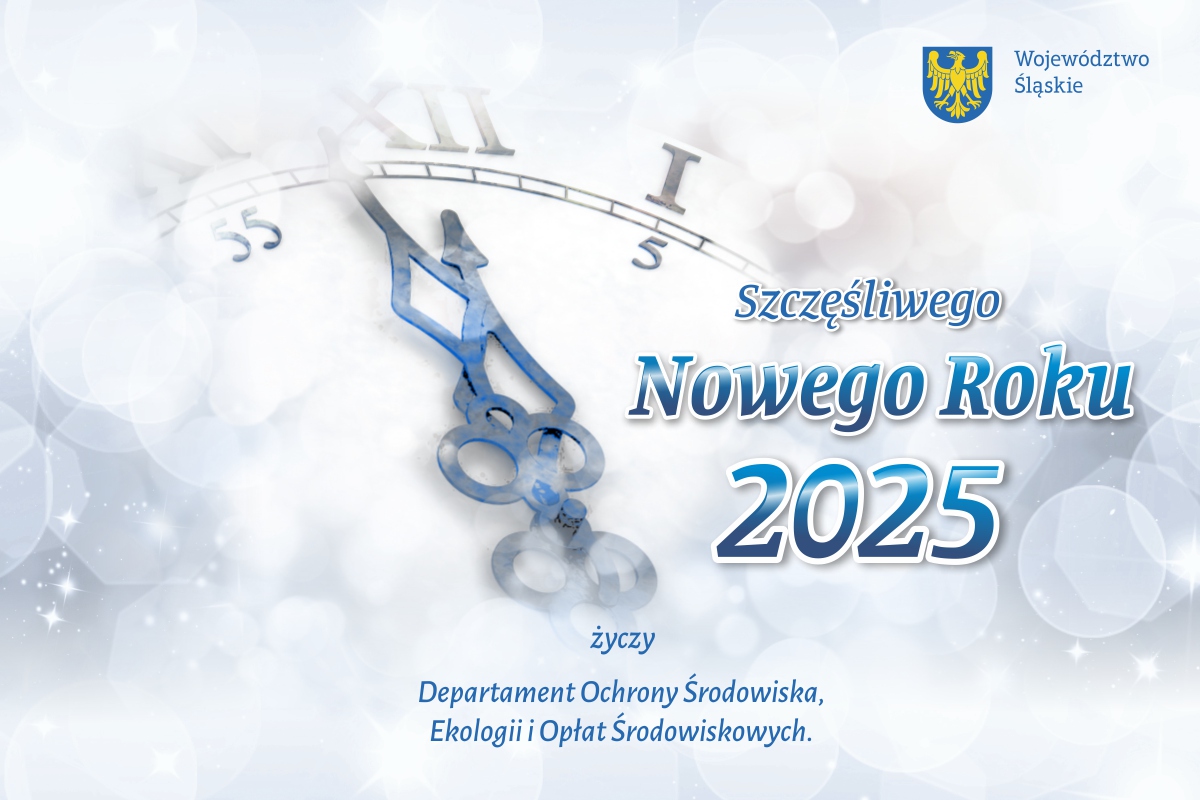 Życzenia Szczęśliwego Nowego Roku 2025 Departamentu Ochrony Środowiska, Ekologii i Opłat Środowiskowych